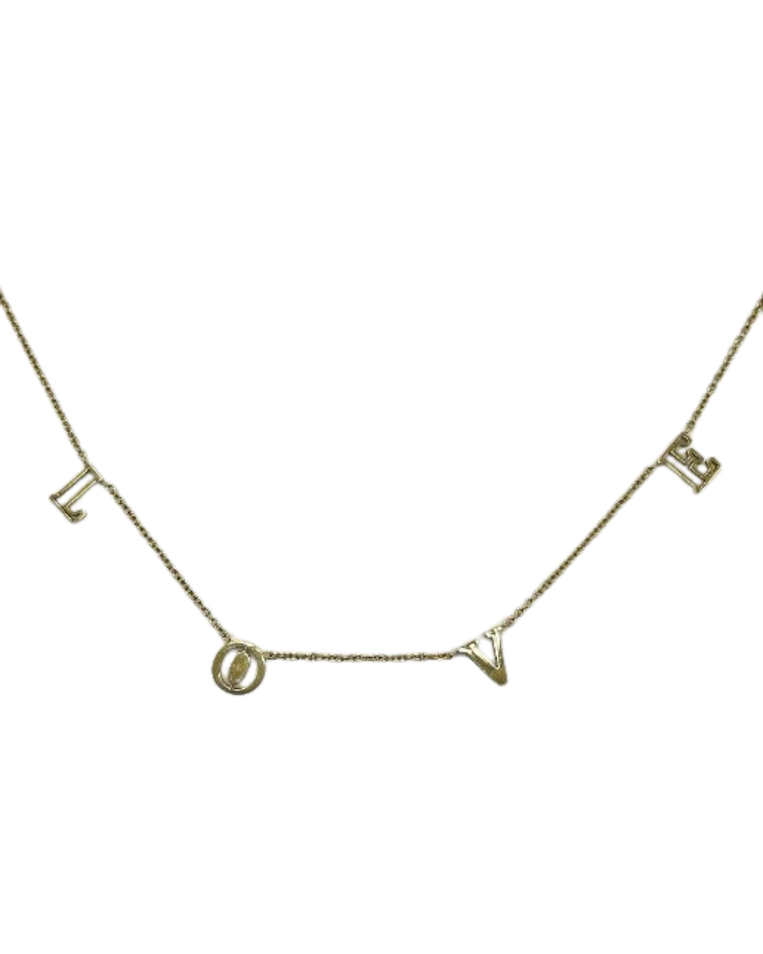 Love necklace gold