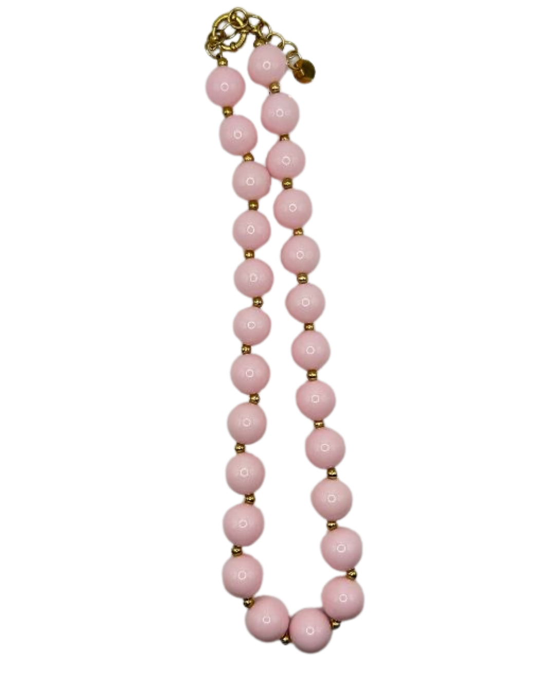 Beads necklace pink