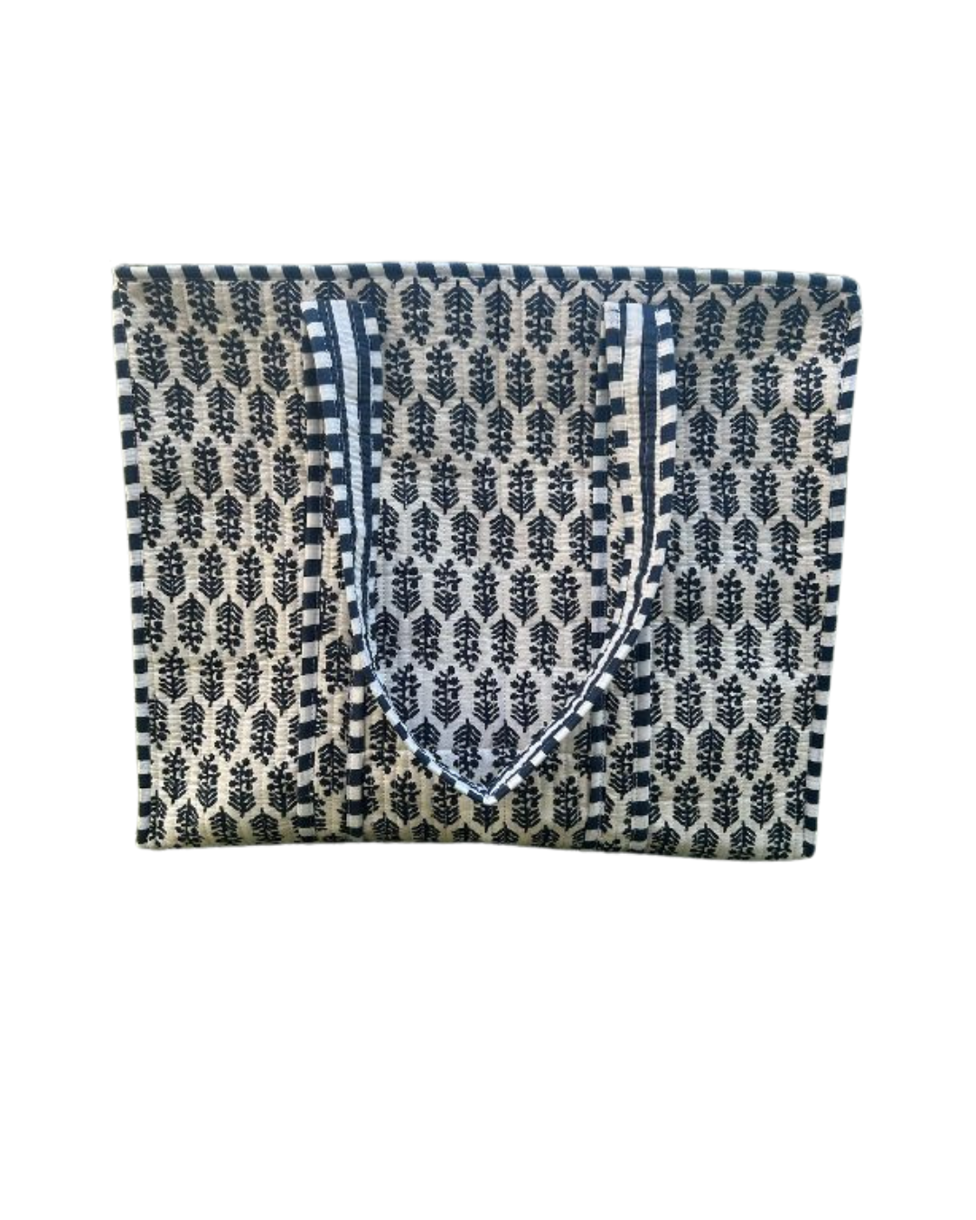 Blue flower shoulder bag