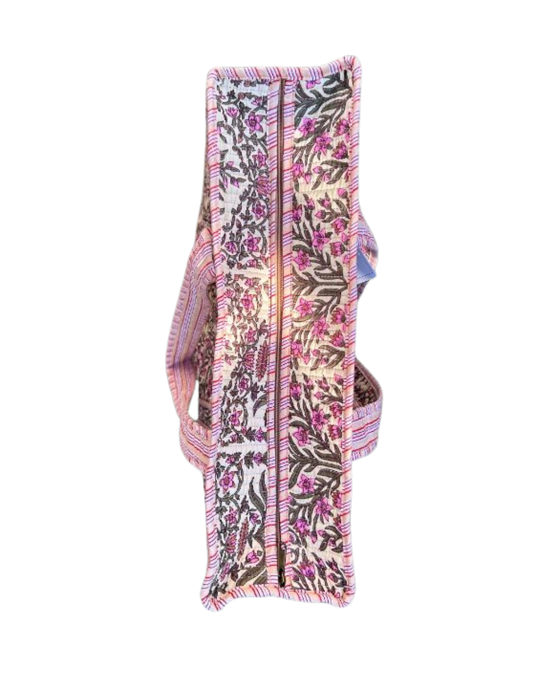 Pink flower shoulder bag yellow