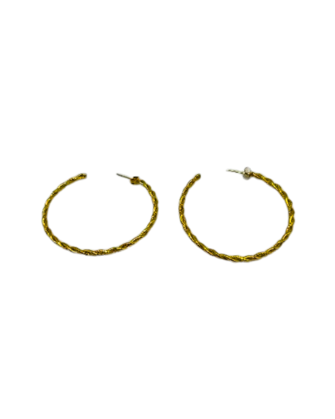 Spiral earrings large gold