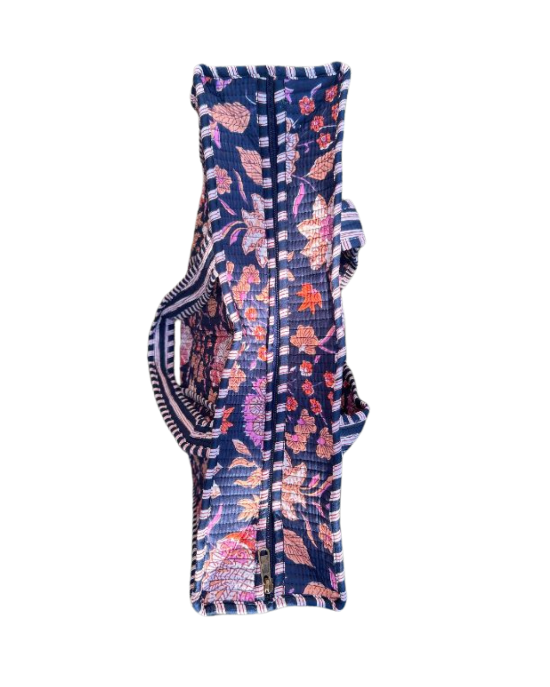 Many flowers shoulder bag blue