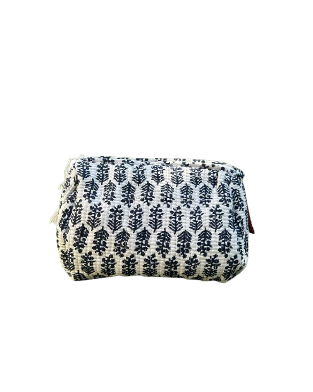 Blue flower toiletry bag L