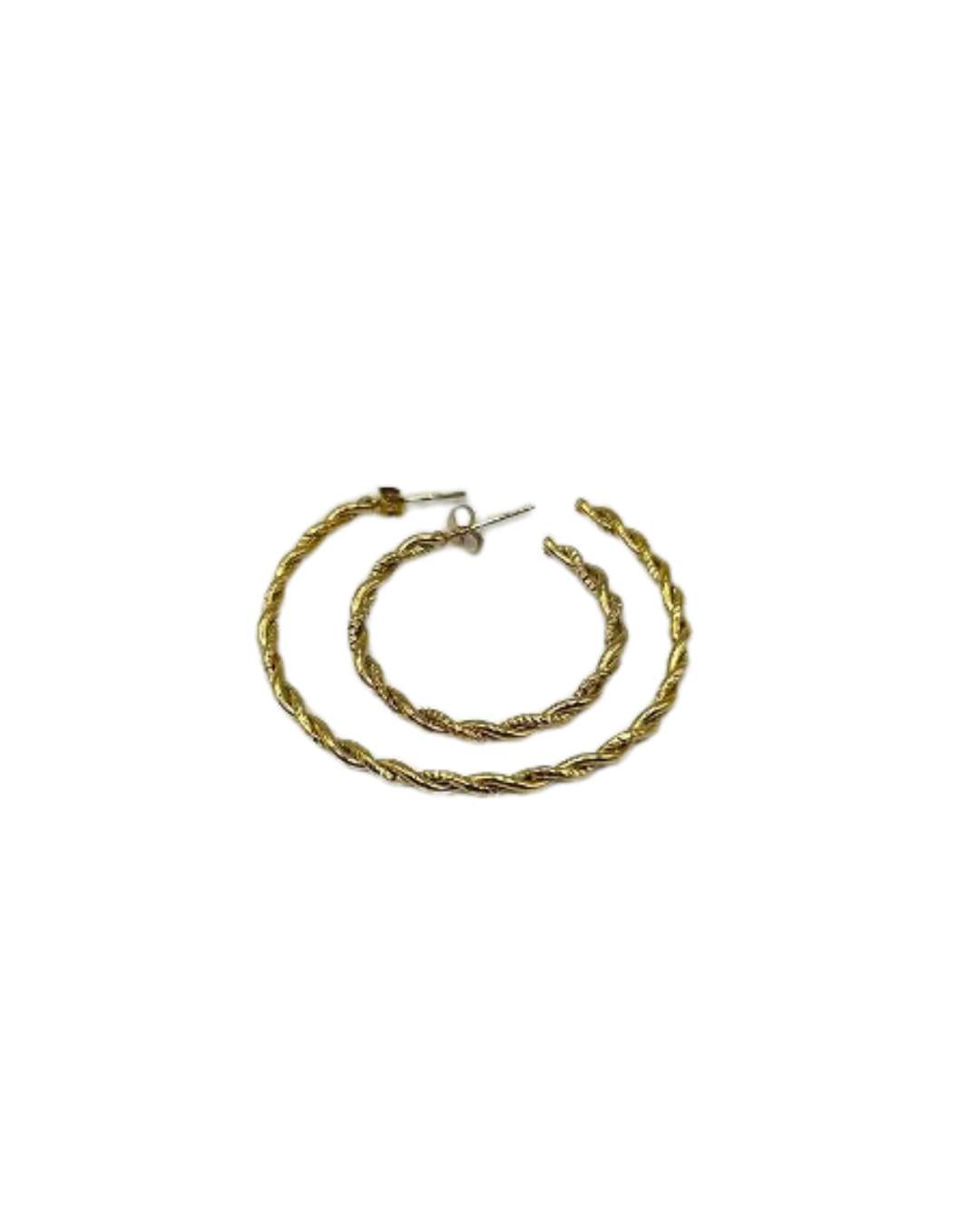 Spiral earrings small gold