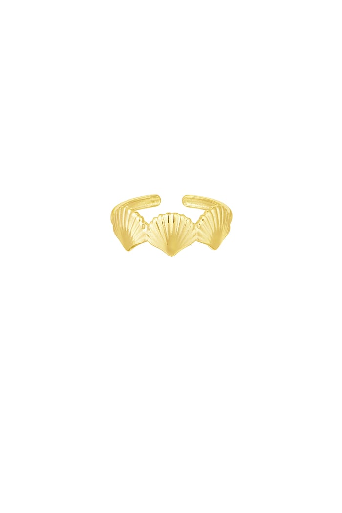 Sea shell ring gold