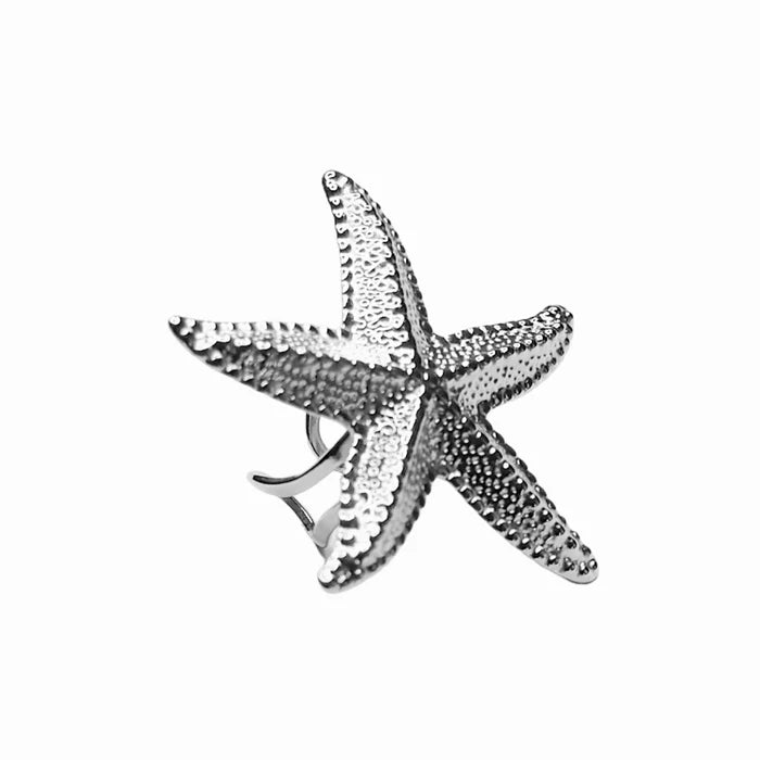 Seastar ring silver