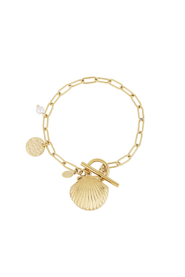 Shell bracelet gold