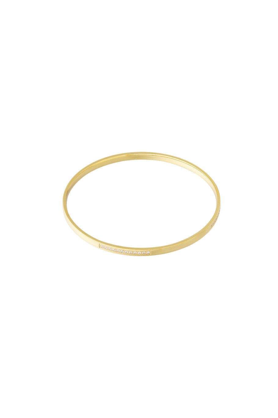 Small bangle strass gold