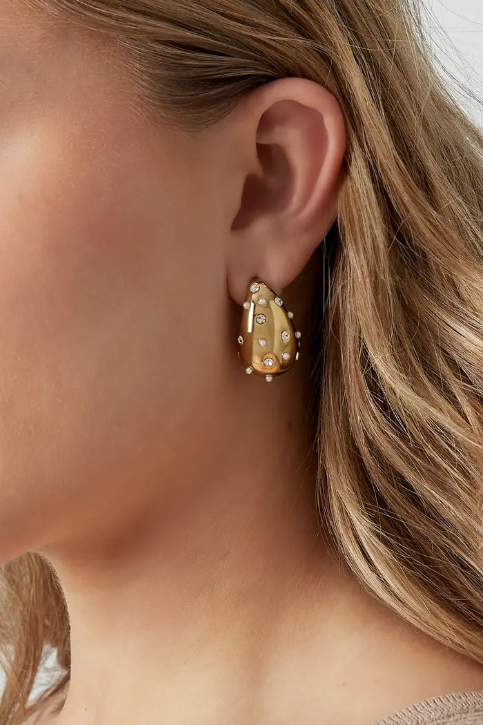 Spice it up drop earrings silver