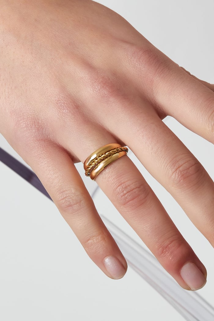 Spiral ring gold