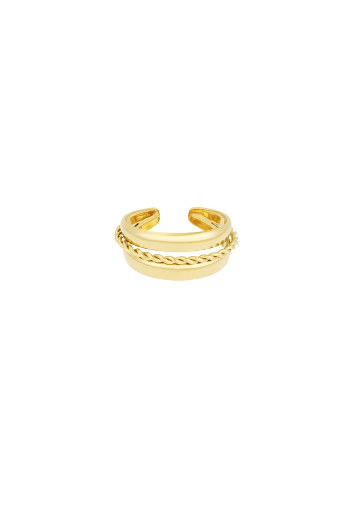 Spiral ring gold
