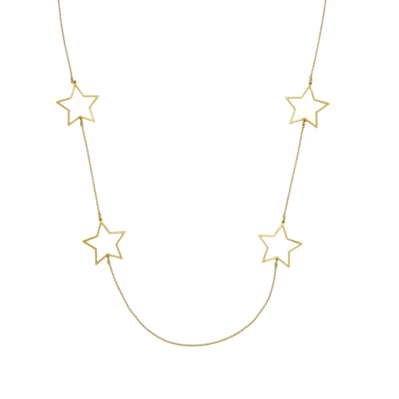 Stargirl necklace long gold