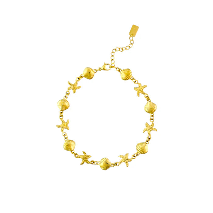 Starry anklet gold
