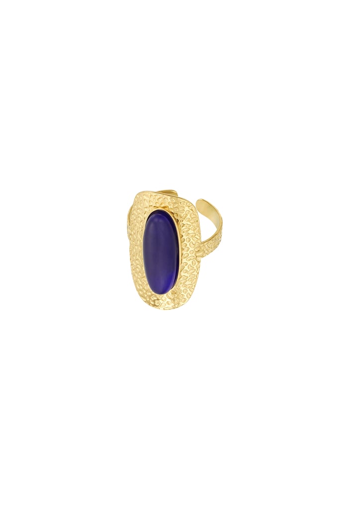 Stone ring gold