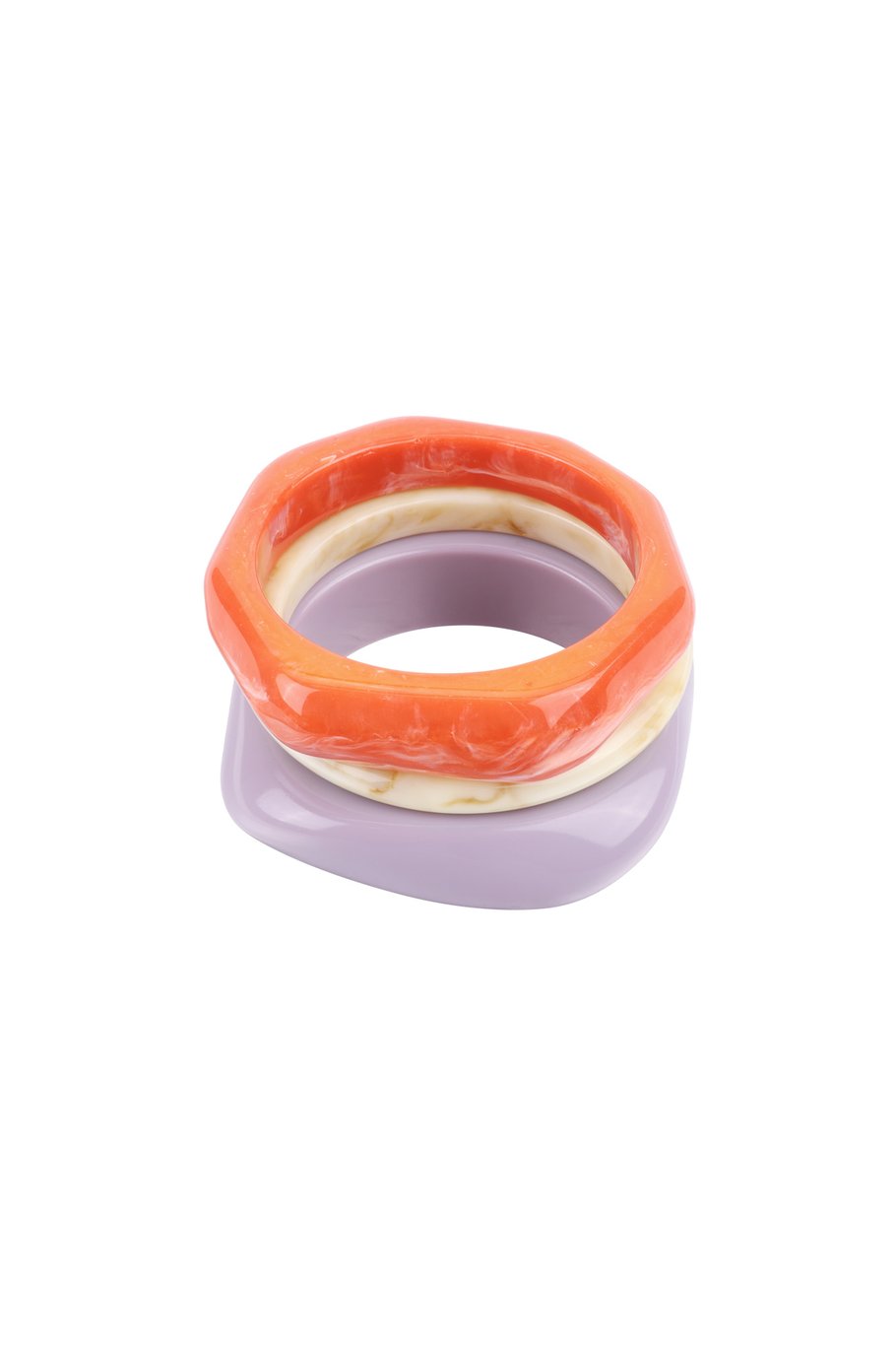 Summer bangle white beige extra small