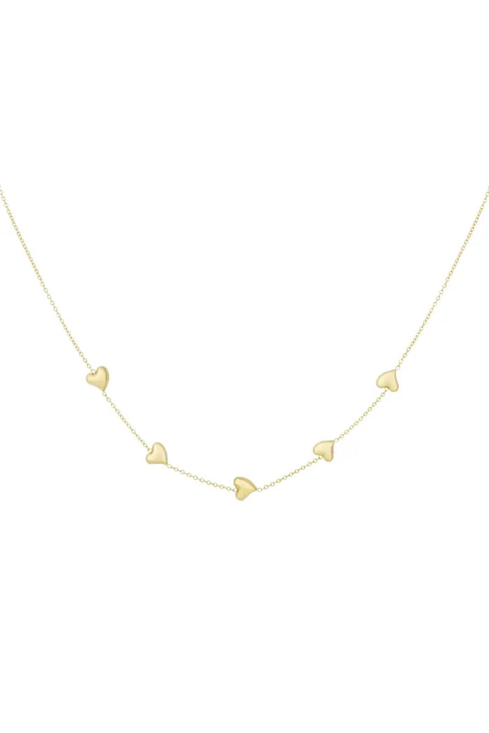 Sweet affection necklace gold