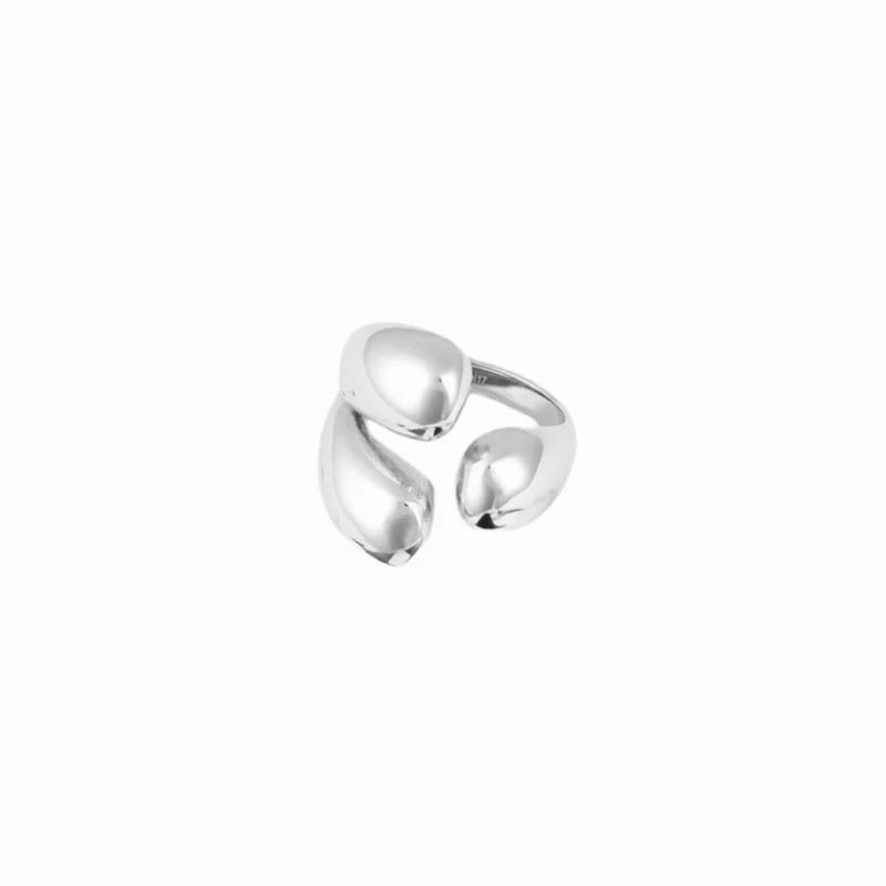 Triple ram ring silver