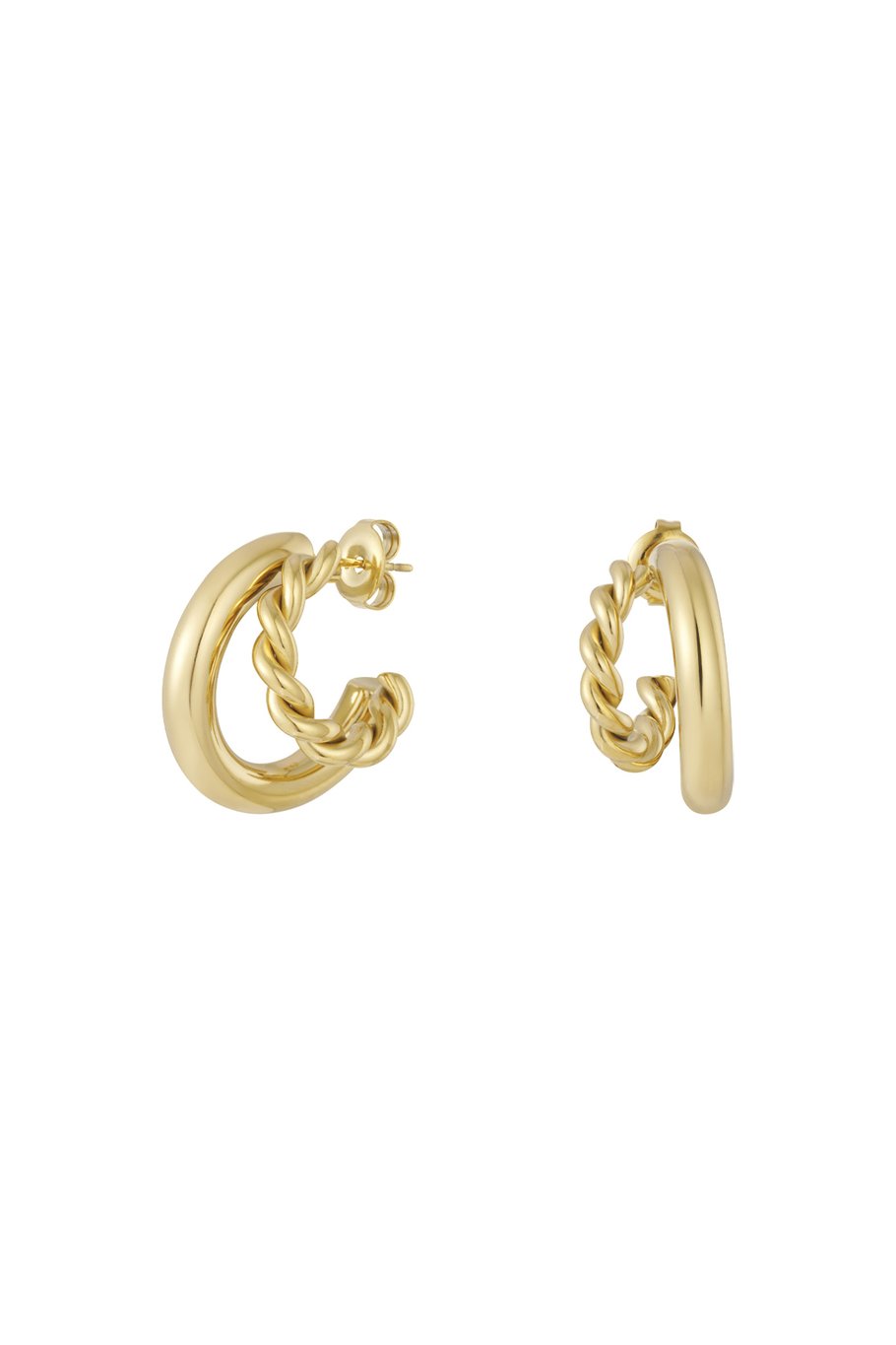 Twice as nice earring gold