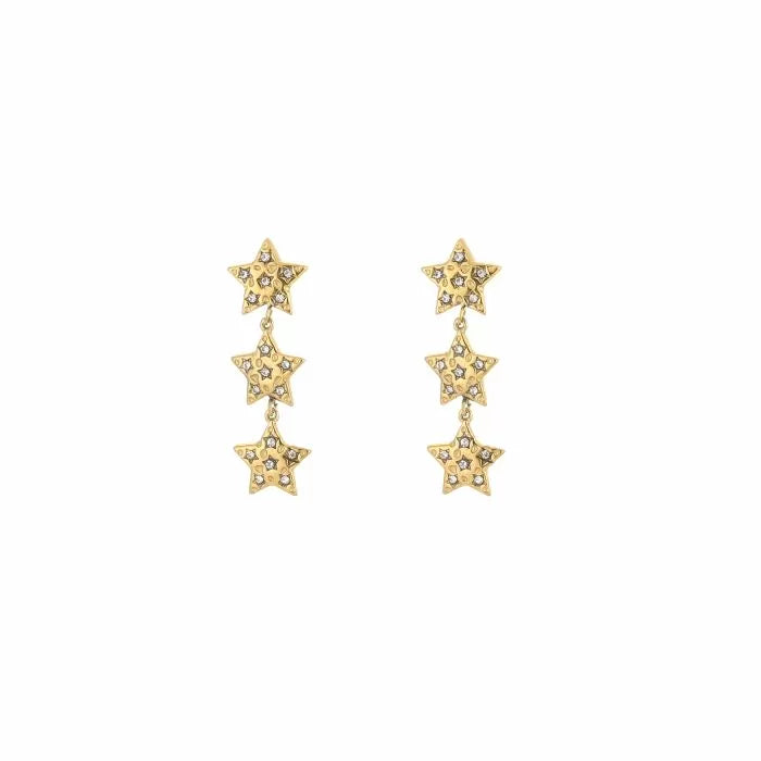 Twinkle little stars earrings gold