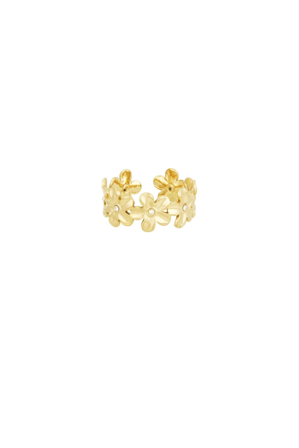 Infinite flowers ring gold