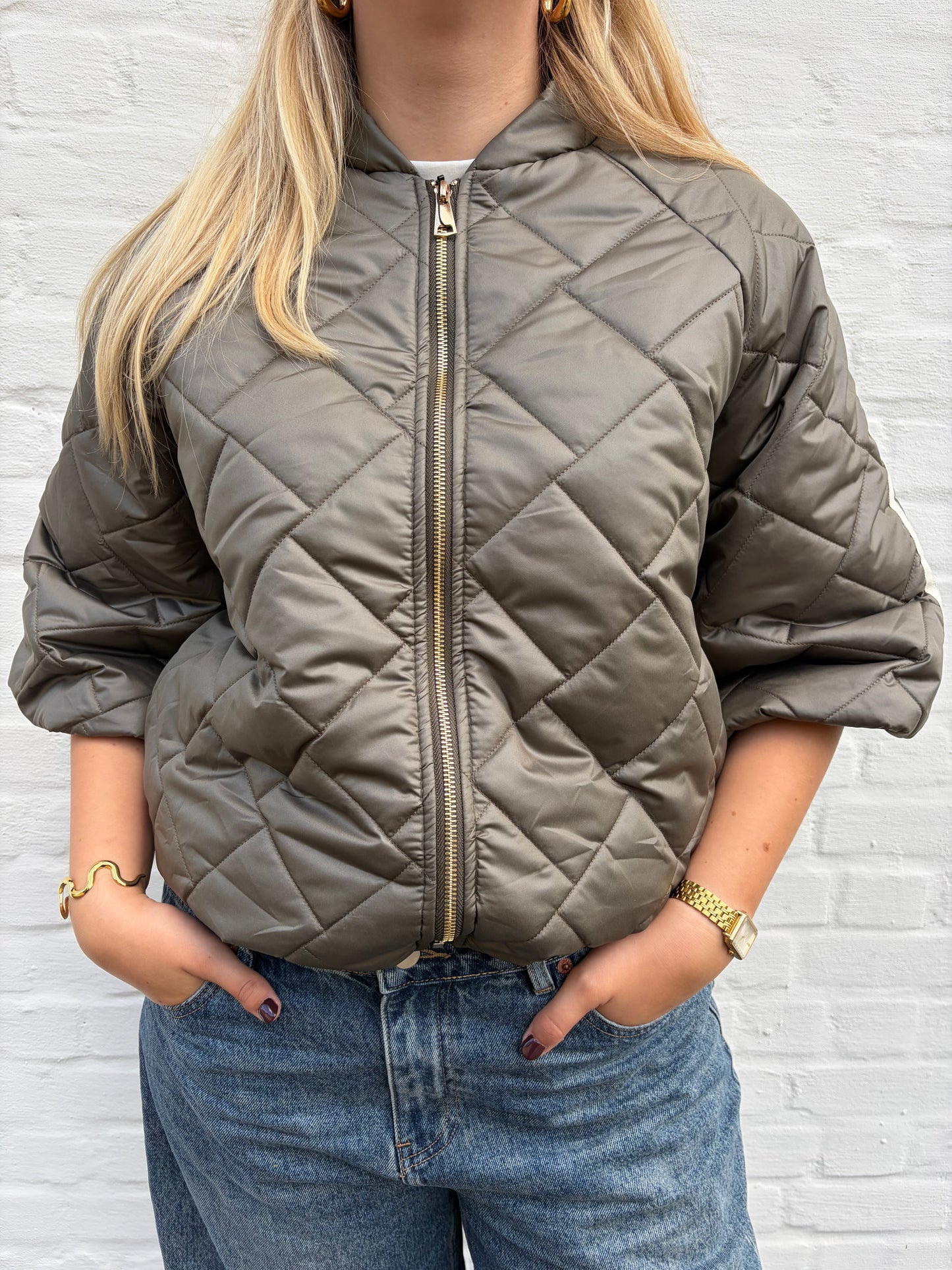 Puff jacket green