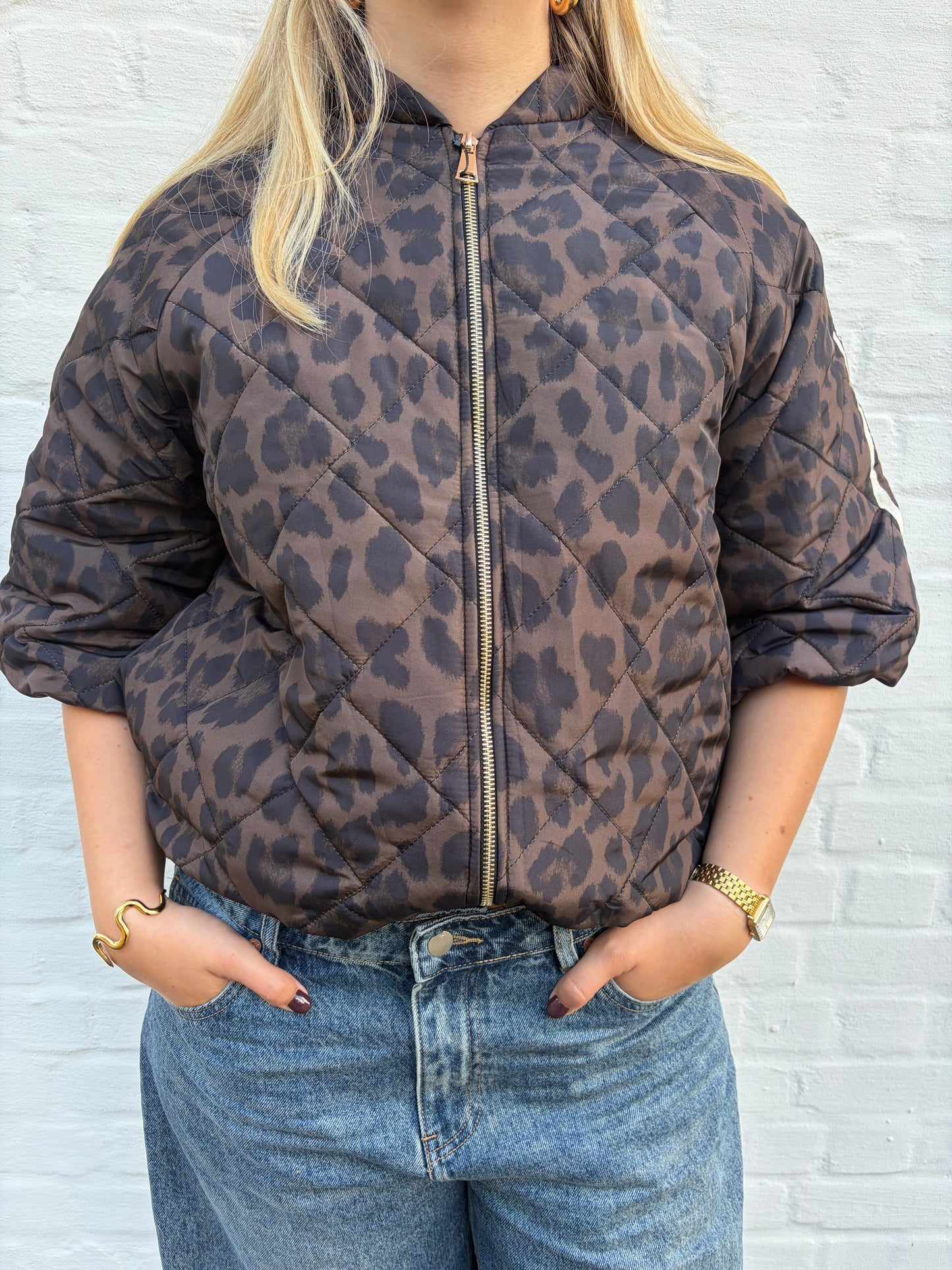 Puff jacket panther