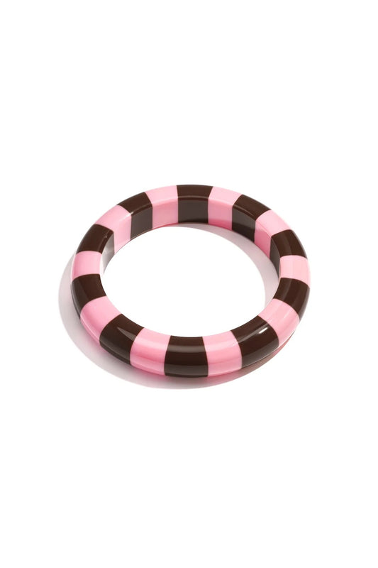 Striped bangle brown