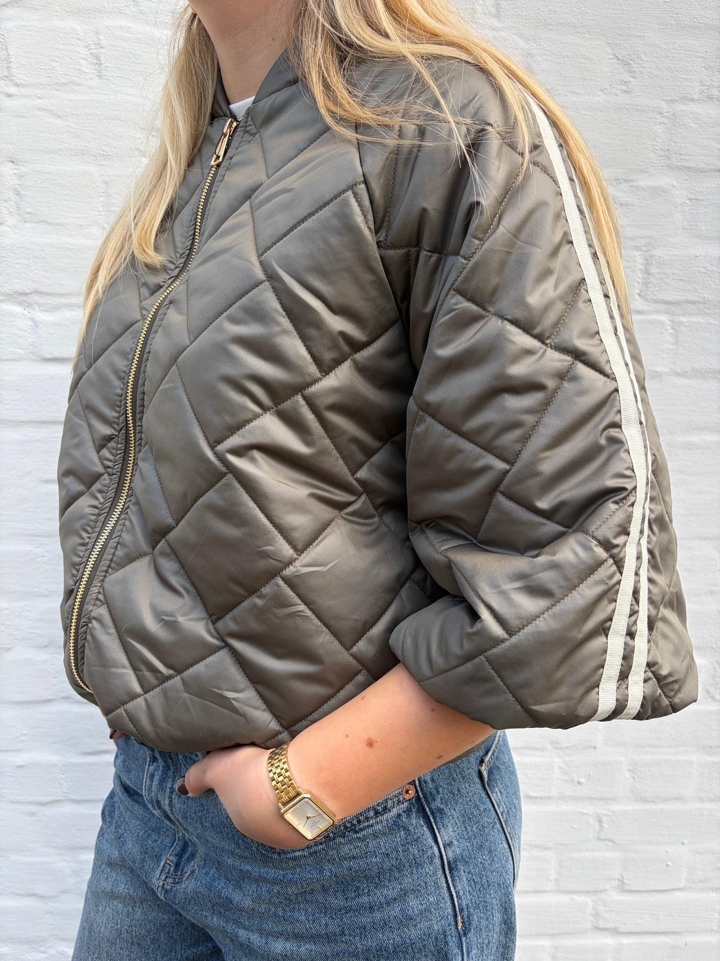 Puff jacket green