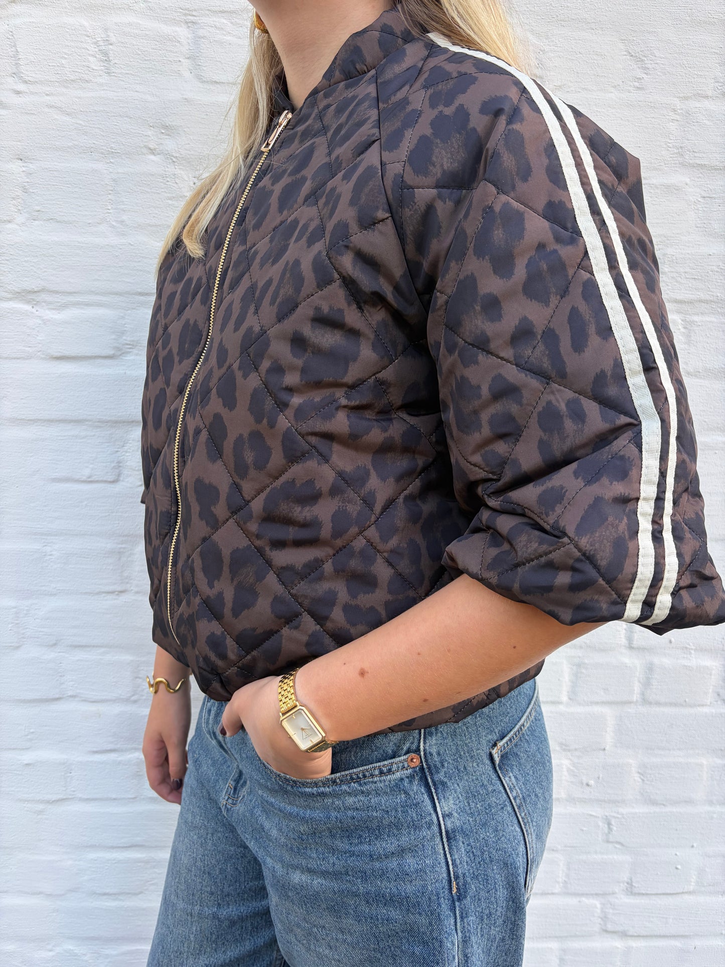 Puff jacket panther