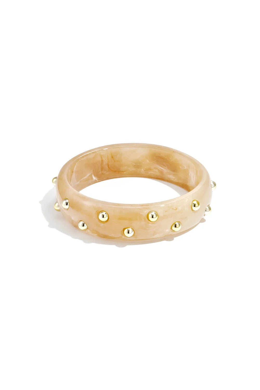 Bangle stud light brown