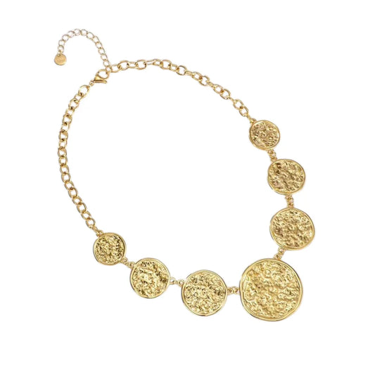 Big coins necklace gold