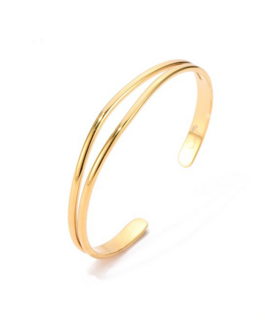 Double bangle gold
