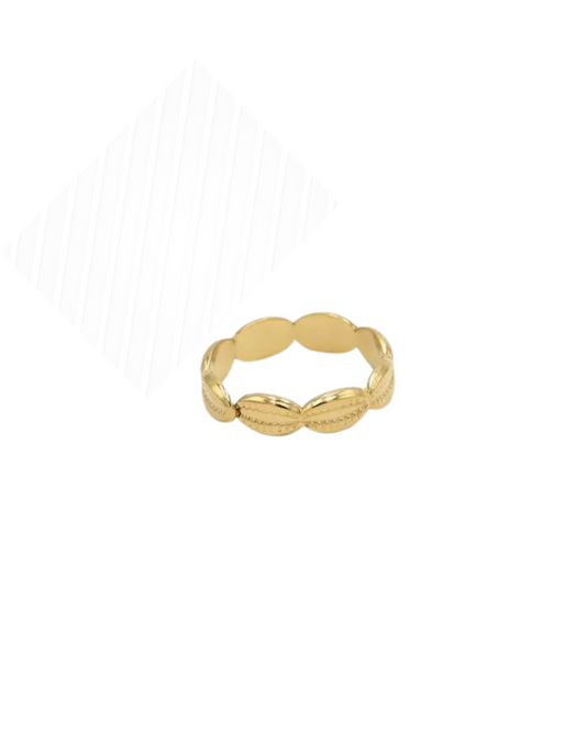 Simple shell ring gold