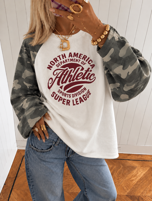 Camo longsleeve bordeaux