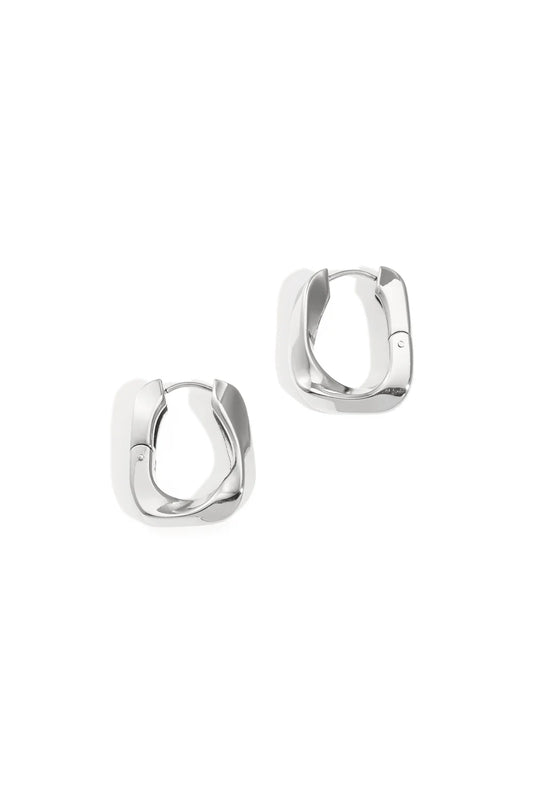 Earring hoop swing silver