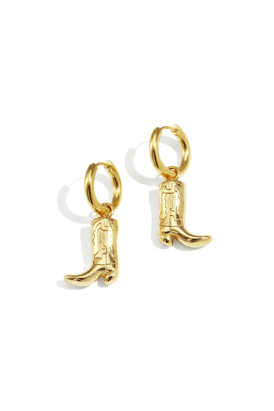 Earring boots gold