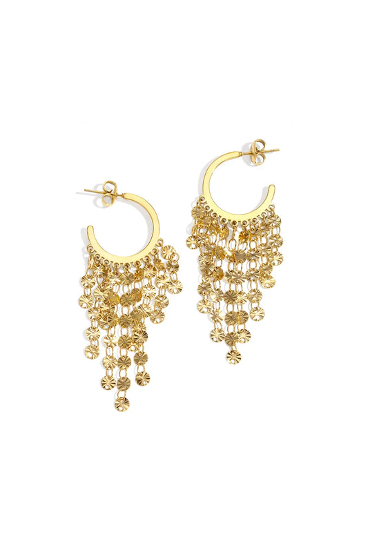 Earring tassel gold