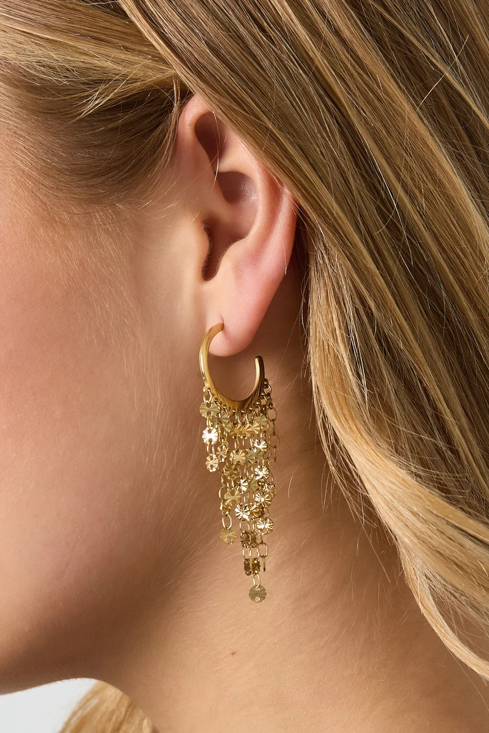 Earring tassel gold