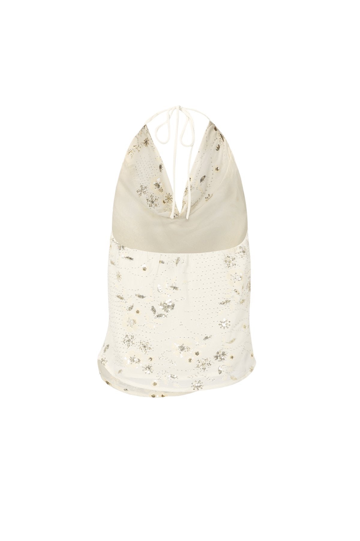 Halter top off white
