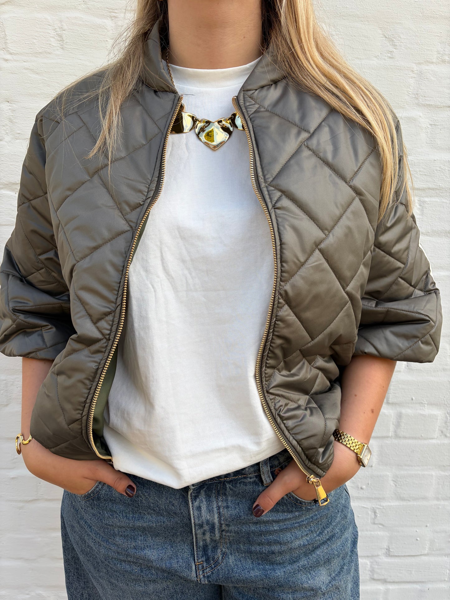 Puff jacket green