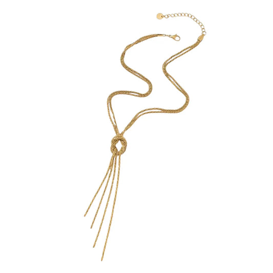 Falling necklace gold