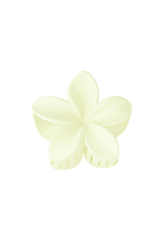 hairclip flower creme