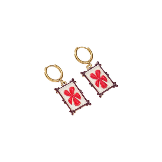 Flowercloud earrings gold