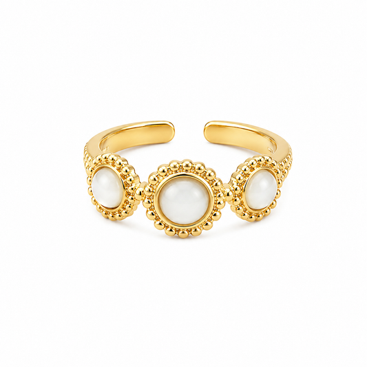 Polka ring gold