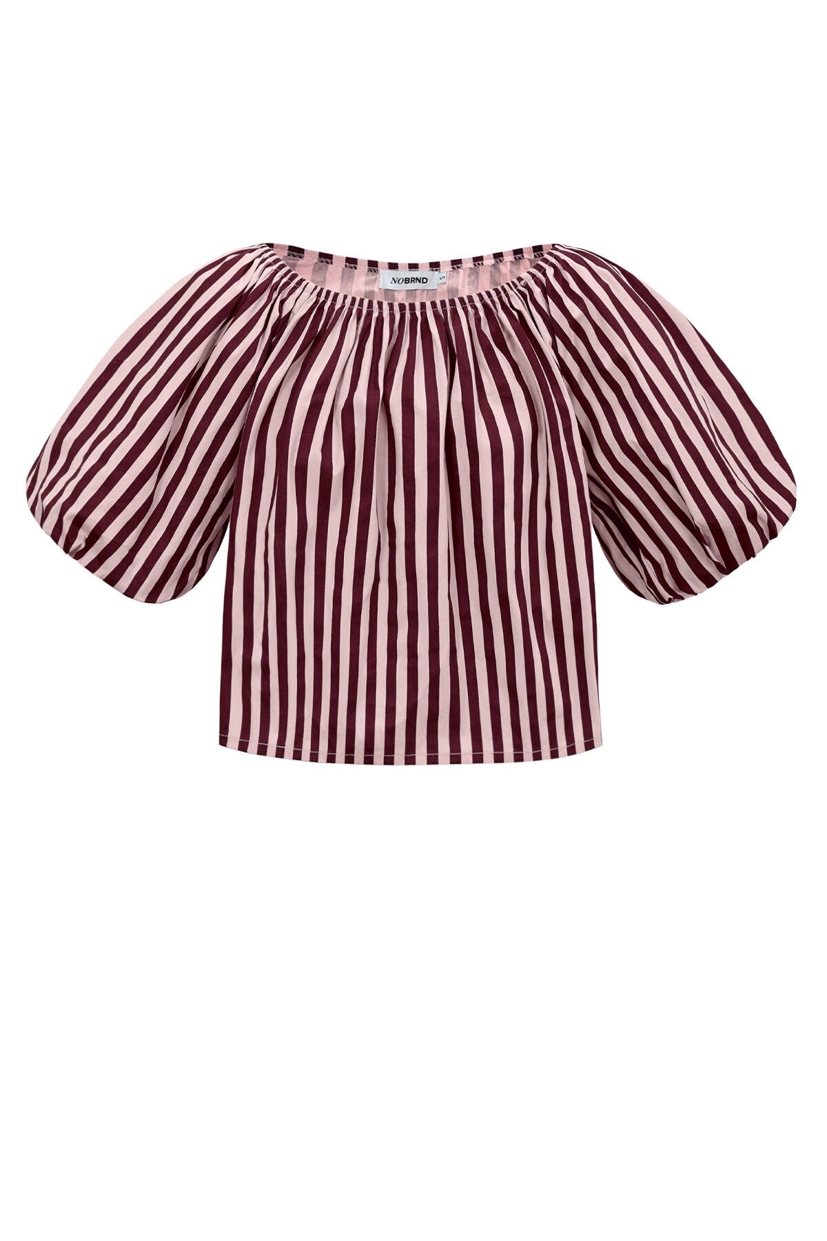Off shoulder top striped