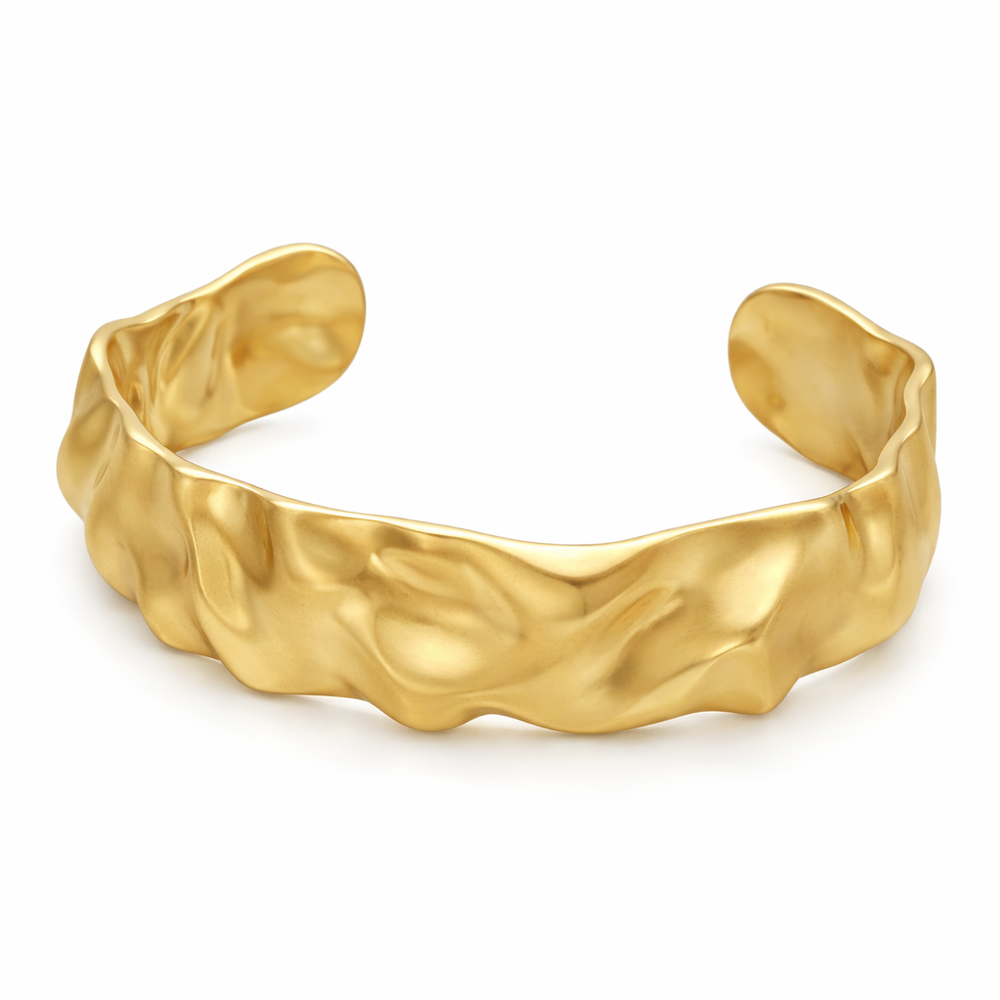Crumble bangle gold