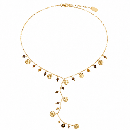 Fall necklace gold