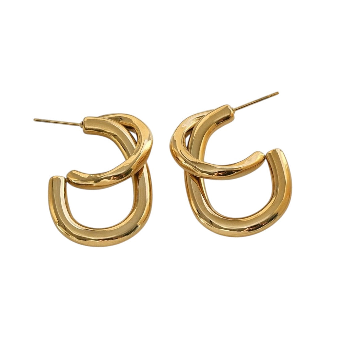 Hook hoops gold