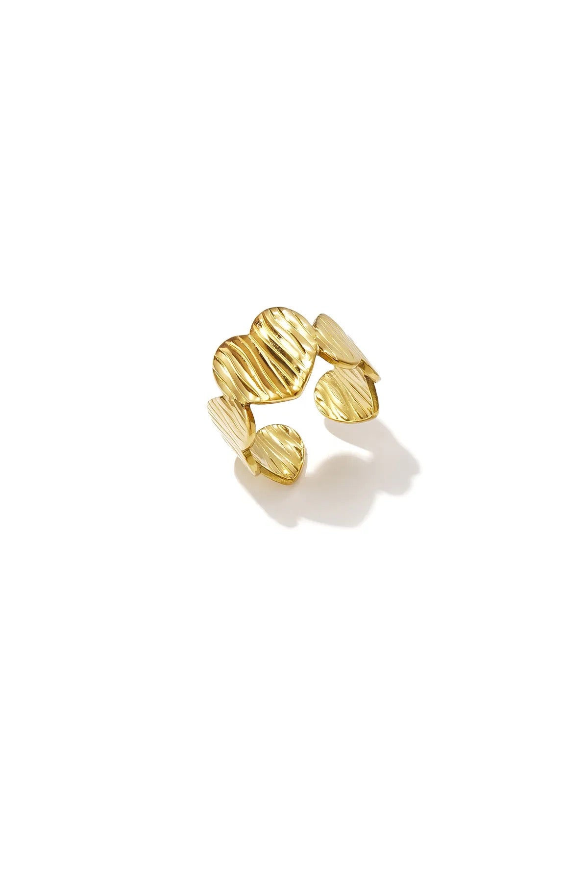 Daily heart ring gold