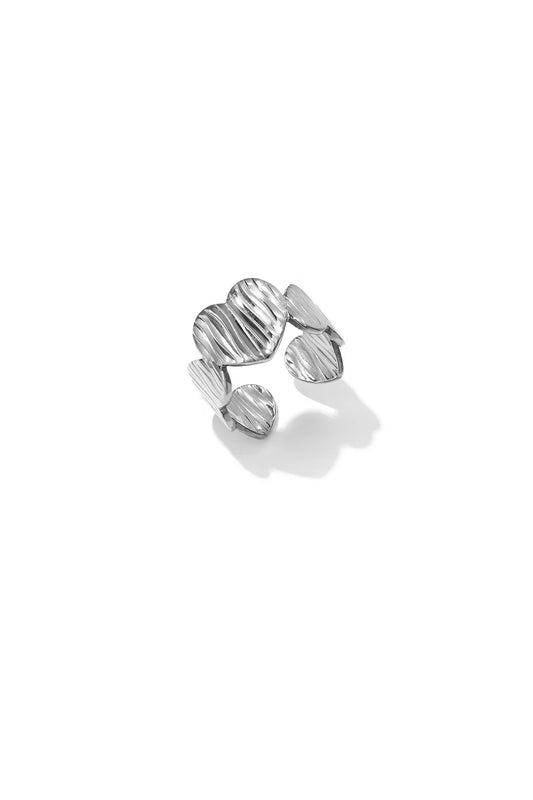 Daily heart ring silver
